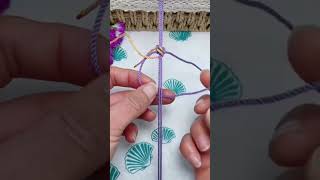 How to tie a simple but beautiful cross bracelet diy crafting bracelets [upl. by Alisia]