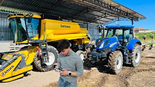 YENİ TRAKTÖRÜMÜZ NEW HOLLAND T7210 TR6ya veda [upl. by Linzer392]