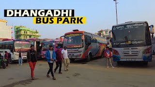 DHANGADHI BUS PARK  Virtual Walking Tour Nov 2022 4K🇳🇵 [upl. by Eltsyek]