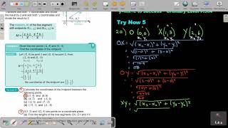 7 5 Coordinate Geometry Midpoint of a Line Segment [upl. by Annodahs291]