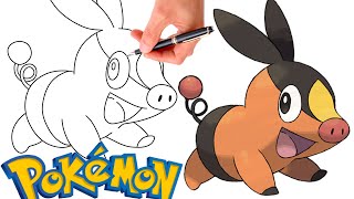 How To Draw TEPIG POKEMON 498  Generation 5 [upl. by Joyce]