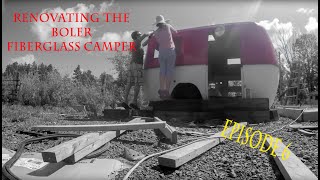 Renovating the Boler fibreglass camper  Episode 6 Paint [upl. by Ellivnarg]