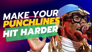 HOW TO MAKE YOUR RAP PUNCHLINES HIT HARDER [upl. by Gschu606]