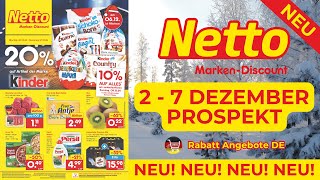 NETTO MARKEN DİSCOUNT Prospekt Werbung  Prospekt Gültig von 02122024  Rabatt Angebote DE [upl. by Arissa116]