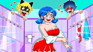 What Happen to Marinette  Marinette Being Peeped  Ladybug Miraculous Animation [upl. by Trab]