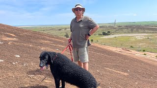 Across the Nullarbor Pt 3 Camping at Wudinna South Australia Climbing Polda Rock and Mt Wudinna [upl. by Millhon643]