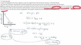 Problem 27 Intro to Mechanics Kleppner and Kolenkow JEENEETClass11NLM [upl. by Eneleh428]