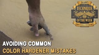 Common Color Hardener Mistakes [upl. by Michelle]