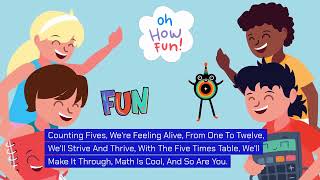 All the Fives times table  learn your 5 times table with this catchy pop song [upl. by Lurie]