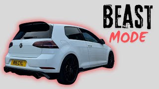 MK7 GOLF RS3 CONVERSION  BACK BOX DELETE  VERY LOUD [upl. by Ardella880]