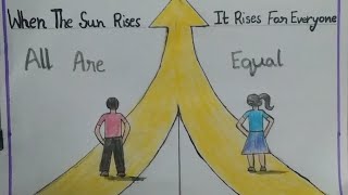 All are equal poster  Activity  Drawing  Poster making ideas  poster  drawing  posterideas [upl. by Gennifer231]