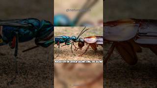 Gruesome Wasp Life Cycle shorts jewelwasp [upl. by Oidgime]