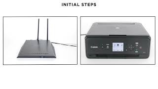 PIXMA TS5150 amp TS5140 WiFi Setup  WPS Connection Method [upl. by Auqinot]