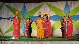 Bihar folk dance performance Durga puja celebration JSW Steel Vidyanagar township 2023 [upl. by Sundstrom124]