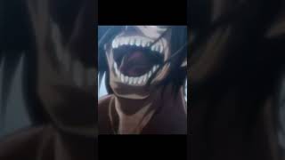 Eren first transformation as attack titan aot aotedit anime animeedit animeedits shorts eren [upl. by Devaney]