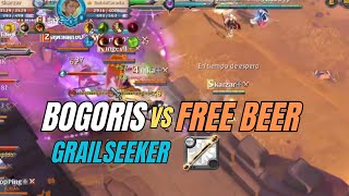 BOGORIS vs FREE BEER  GRAILSEEKER POV  ALBION ONLINE ZVZ [upl. by Edouard]