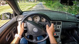 2000 Mercedes SLK 200 Kompressor 20 i 163HP 0100 POV Test Drive 1210 Joe Black [upl. by Fuhrman]