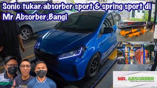 MYVI G3 FACELIFT  TUKAR ABSORBER SPORT amp SPRING SPORT BRAND PROEXPERT  MR ABSORBER BANGI [upl. by Cinomod]