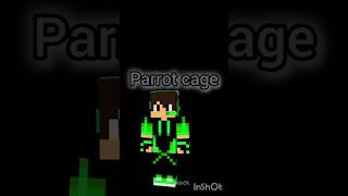 Parrot cage in Minecraft minecraft gaming minecraftpe trendingshort viralshorts [upl. by Beauregard210]