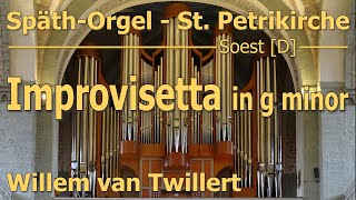 IMPROVISETTA in g minor SpäthOrgel Soest D Willem van Twillert [upl. by Lars]