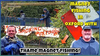 Magnet Fishing  Finding Guns Stolen Items Lost iPhones amp More In Oxford W Thame Magnet Fishing [upl. by Yorgen792]