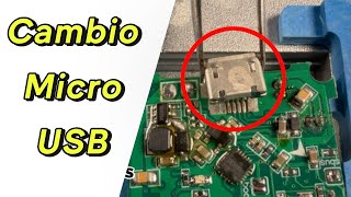 Cómo Cambiar Conector Micro USB [upl. by Gwenni887]