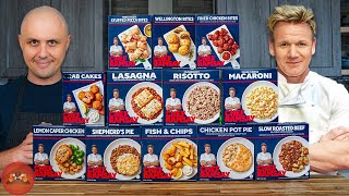 We Tried EVERY Flavor Of Gordon Ramsays Frozen Dinners [upl. by Maxentia]