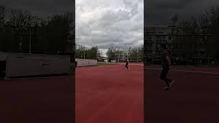 first outdoor highjump training of the season trackandfield 60mtr achievement athlete athletics [upl. by Cirtemed467]