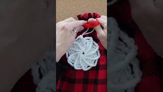 How to Crochet a Pinwheel Ornament crochet christmas christmasdecor crochetornament pinwheel [upl. by Etnahc]