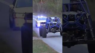 Rock Bouncer does Burnout Right in front of a Cop shorts burnout offroad [upl. by Keefer]