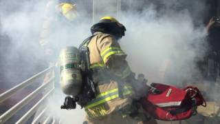 Ground Ladder Highpoint Rescue Training [upl. by Idoj]