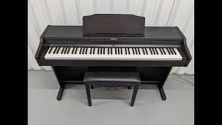 Roland RP401 digital piano and stool in dark rosewood finish stock number 23450 [upl. by Elyak]