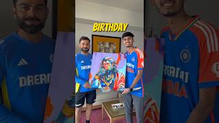 Virat Kohli Ko Birthday पर Mili Hanuman Ji Ki Painting GIFT में  Virat Viral Video shorts [upl. by Attevroc]