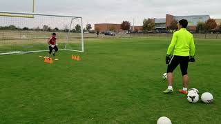 U12 Goalkeeper Training  Sebastian Lutin  Nov112017 [upl. by Ariat]