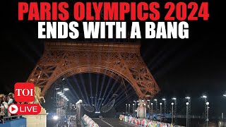 LIVE  Olympics 2024 Closing Ceremony Sreejesh Manu Bhaker Are Indias Flagbearers  Paris [upl. by Nnanaej]