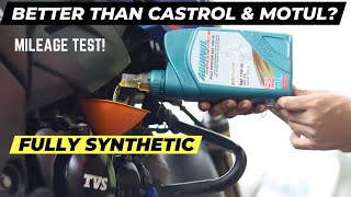 THIS ENGINE OIL IS BETTER THAN MOTUL amp CASTROL ADDINOL POLE POSTION REVIEW TVS APACHE BEST OIL [upl. by Trinetta]