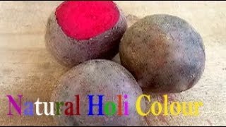 సహజత్వానికి దగ్గరగా హోలీ కలర్ Holi Colour with Beetroot Chirravuri Vantasala Telugu చిర్రావూరి [upl. by Alrep]