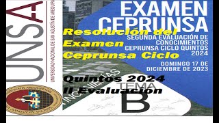 RESOLUCION CEPRUNSA QUINTOS ADMISION 2024 II EXAMEN INGENIERIAS 171223 DESCARGA PDF RMMATFISICA [upl. by Alema640]