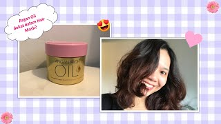 Hair Mask Lagi Lucido Argan Oil Hair Mask Review [upl. by Angelo46]