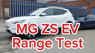 MG ZS EV Range Test motorway [upl. by Areehs]