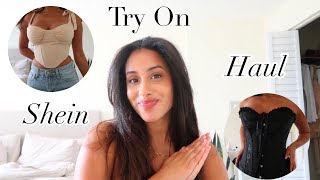 Shein Tryon Haul 2022  Corsets  Parthea  Spring 2022 Trends [upl. by Nojram304]