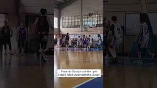 Armando Gorospe saw the open Edison Yabut underneath the basketOLeagueGloriaADiosDitoikawangbida [upl. by Devaney821]