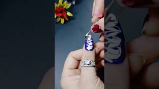 Easy Nail Art design for beginners 💅 nailart nails nailartdesigns nailpolish makeup tiktok [upl. by Winnah]