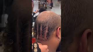 Hairdresser Reacts To Bald Man Braids reaction hair naturalhair braids hairdresser manweave [upl. by Faubion]