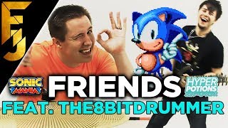 Sonic Mania  Friends By Hyper Potions Guitar Cover Feat The8BitDrummer  FamilyJules [upl. by Yezdnil980]