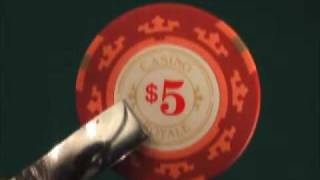 Casino Royale poker chip damage test [upl. by Aoht]