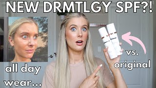 DRMTLGY Physical Sunscreen SPF 44 vs DRMTLGY Tinted Moisturizer SPF 46 DRMTLGY Sunscreen [upl. by Tiny]