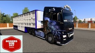 ets2 promods 271 episode 14 delivering live stock [upl. by Artek529]