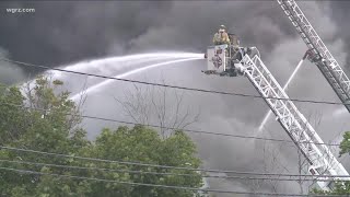 More Information On Massive Amherst Fire [upl. by Eelac]