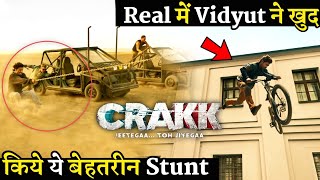 Crakk Teaser Vidyut Jammwals Did Bicycle Air Stunt With Dangerous Desert Stunts In Real [upl. by Enirehtacyram]